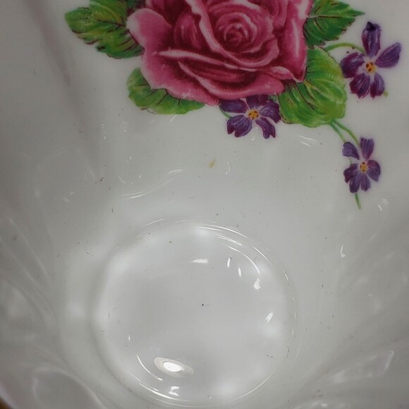 Gladstone Teacup and Saucer Pink Rose Vintage - Picture 12 of 12